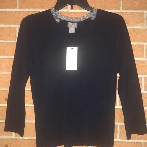 Sigrid Olsen Sweaters - 🖤SIGRID OLSEN🖤BEADED COLLAR SWEATER🖤